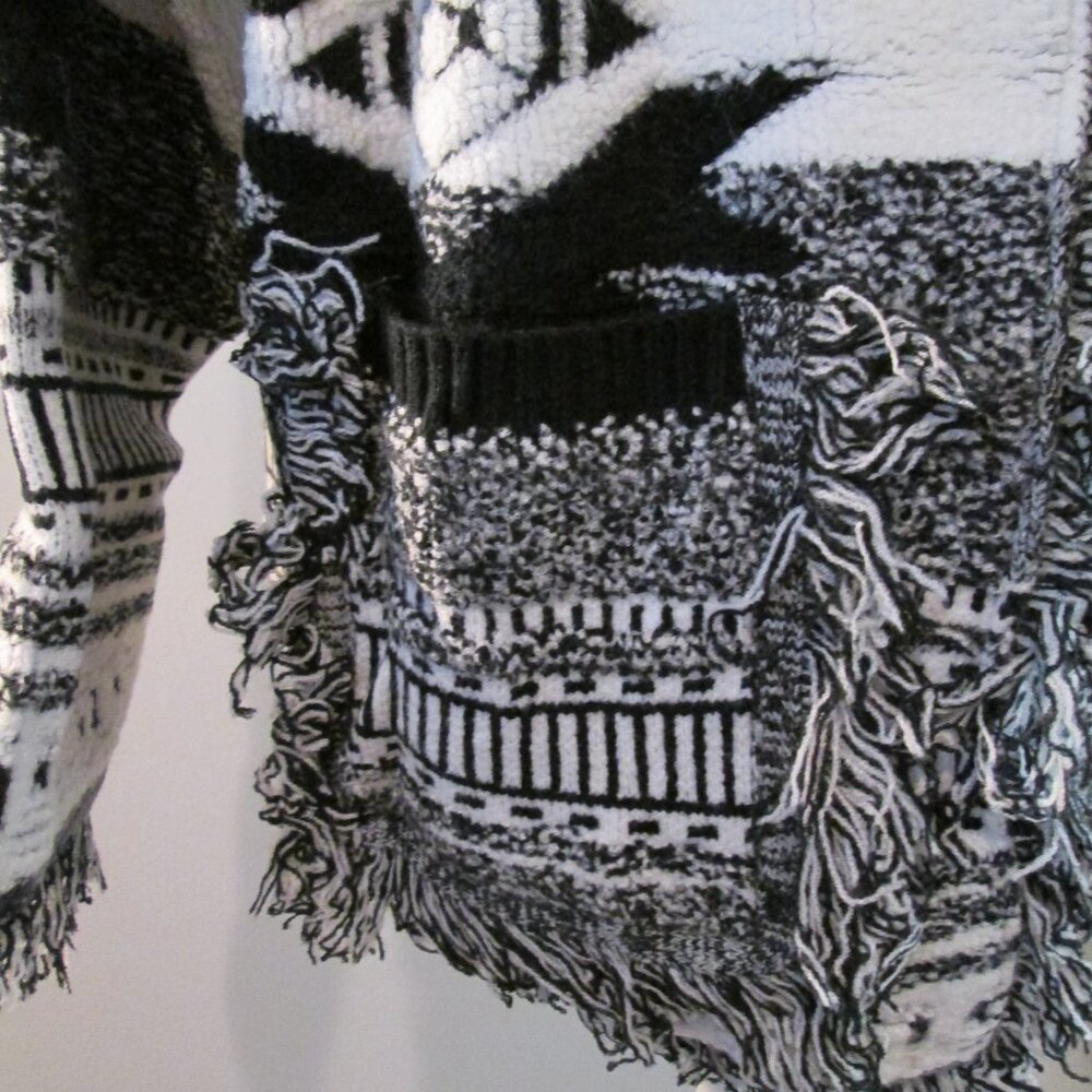 Sante Fe Style Fringe POL Cardigan – BOHO NEW - Picture 10 of 12